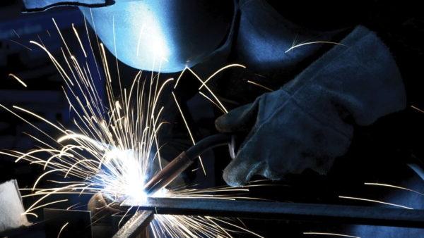 Welding sparks